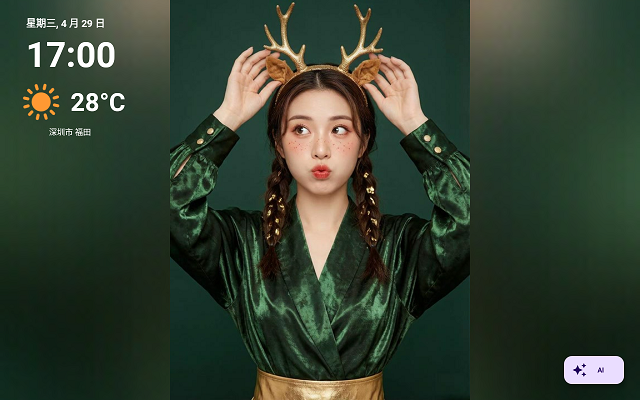 UFrame 智能相框在客厅展示家庭照片轮播